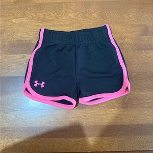 Under Armour Black Shorts with Pink Accents